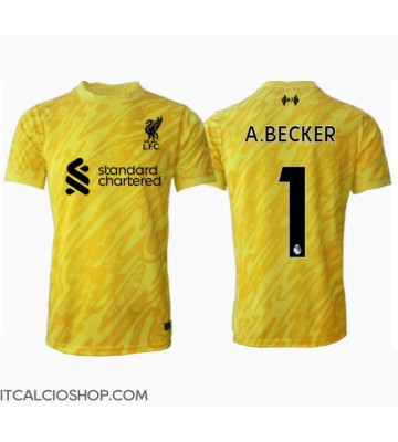 Liverpool Alisson Becker #1 Portiere Terza Maglia 2024-25 Manica Corta